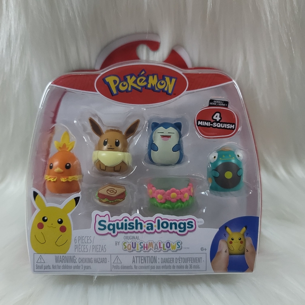 NEW Pokémon Squish-a-longs Mini Figures